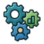 Automatisierung & Prozesse – Icon (farbig)