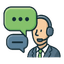 Contact Center / Support – Icon (farbig)