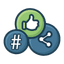 Social Media – Icon (farbig)