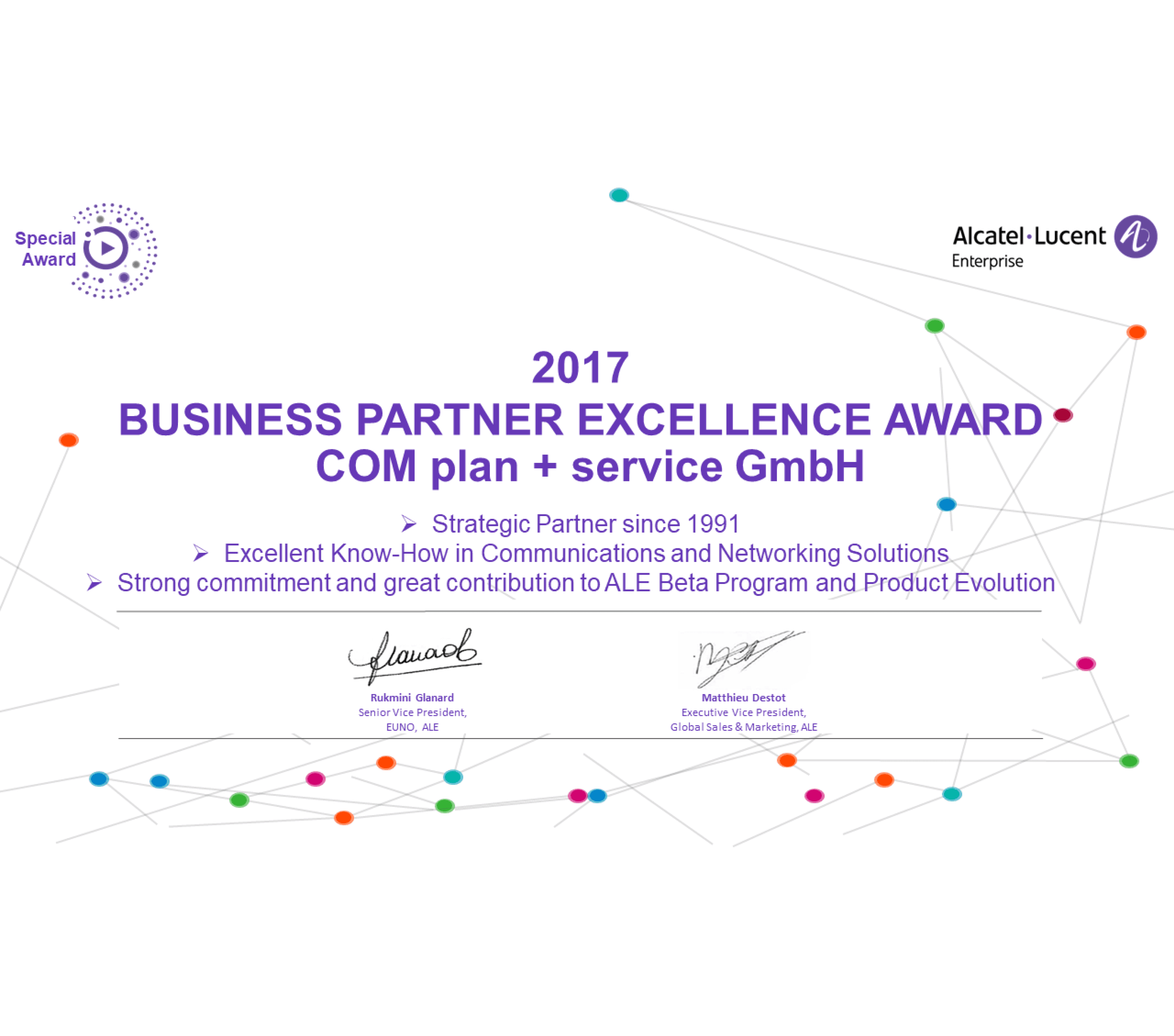 Business Partner Excellence Award 2017
