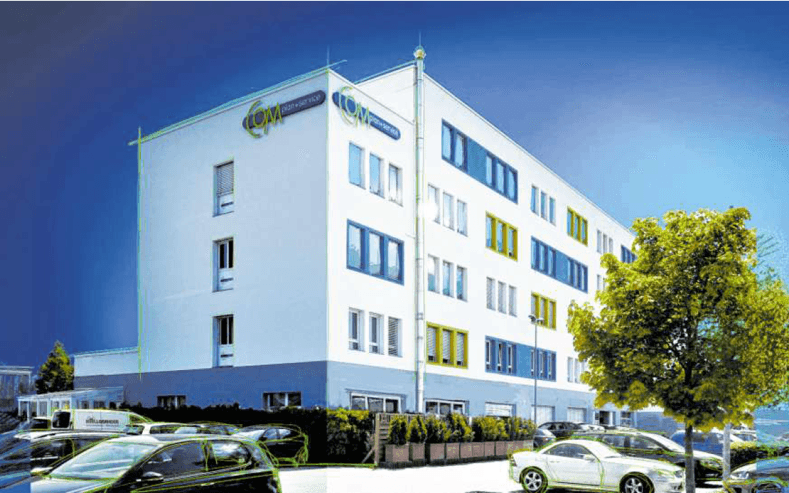 Firmensitz der COM plan + service GmbH in Viernheim
