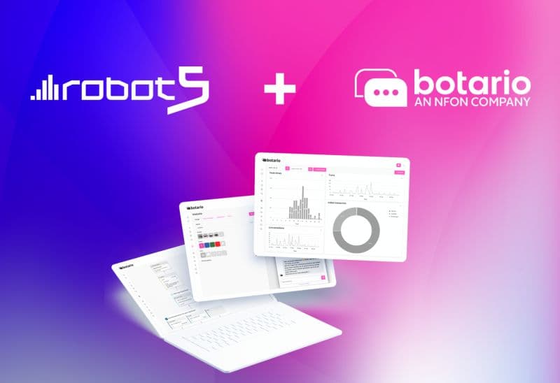 botario und robot5 ALO: Voice- und Chatbots von botario werden in die Omnichannel-Plattform robot5 ALO von COM plan + service integriert